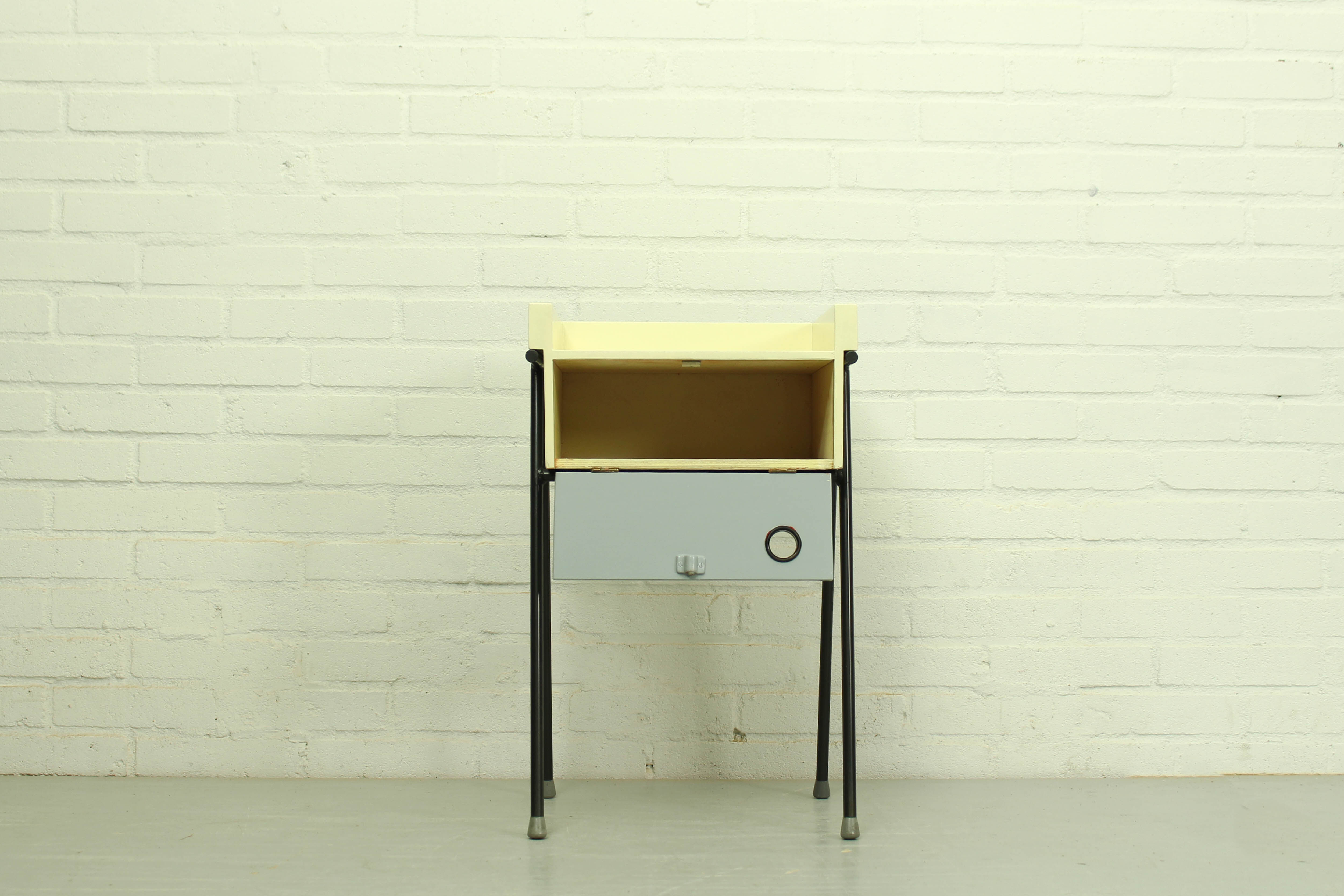 Rob Parry and Emile Truijen Bed, Chair and Nightstand for Dico series "Kamer 56", 1950s