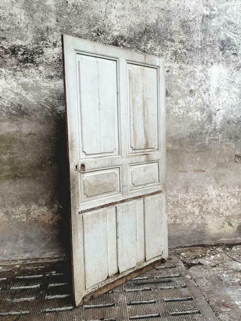 Antique oak sliding door loft door