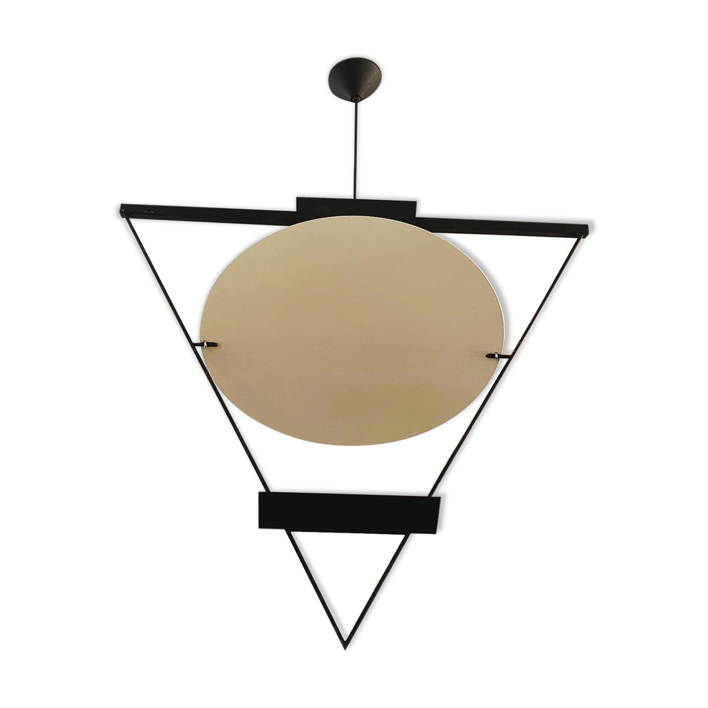 Lamp Italian design inverted triangle Mario Botta year 80