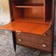 Vintage 60s mahogany secretary from Mobilor
