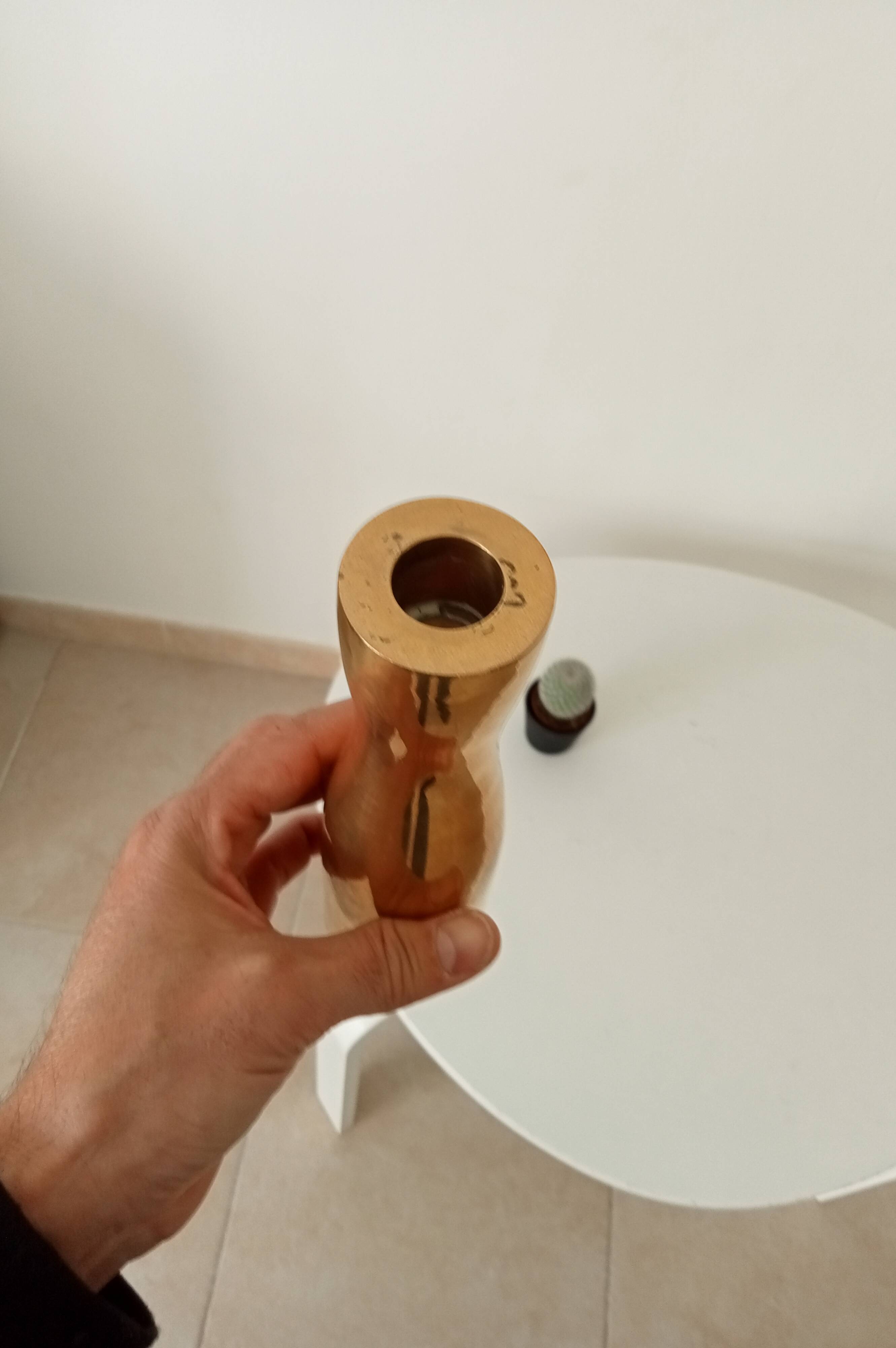 Vintage Scandinavian design candlestick made in the USA.