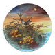 Round plate Montereau painted and signed L Pierson 1887