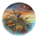 Round plate Montereau painted and signed L Pierson 1887