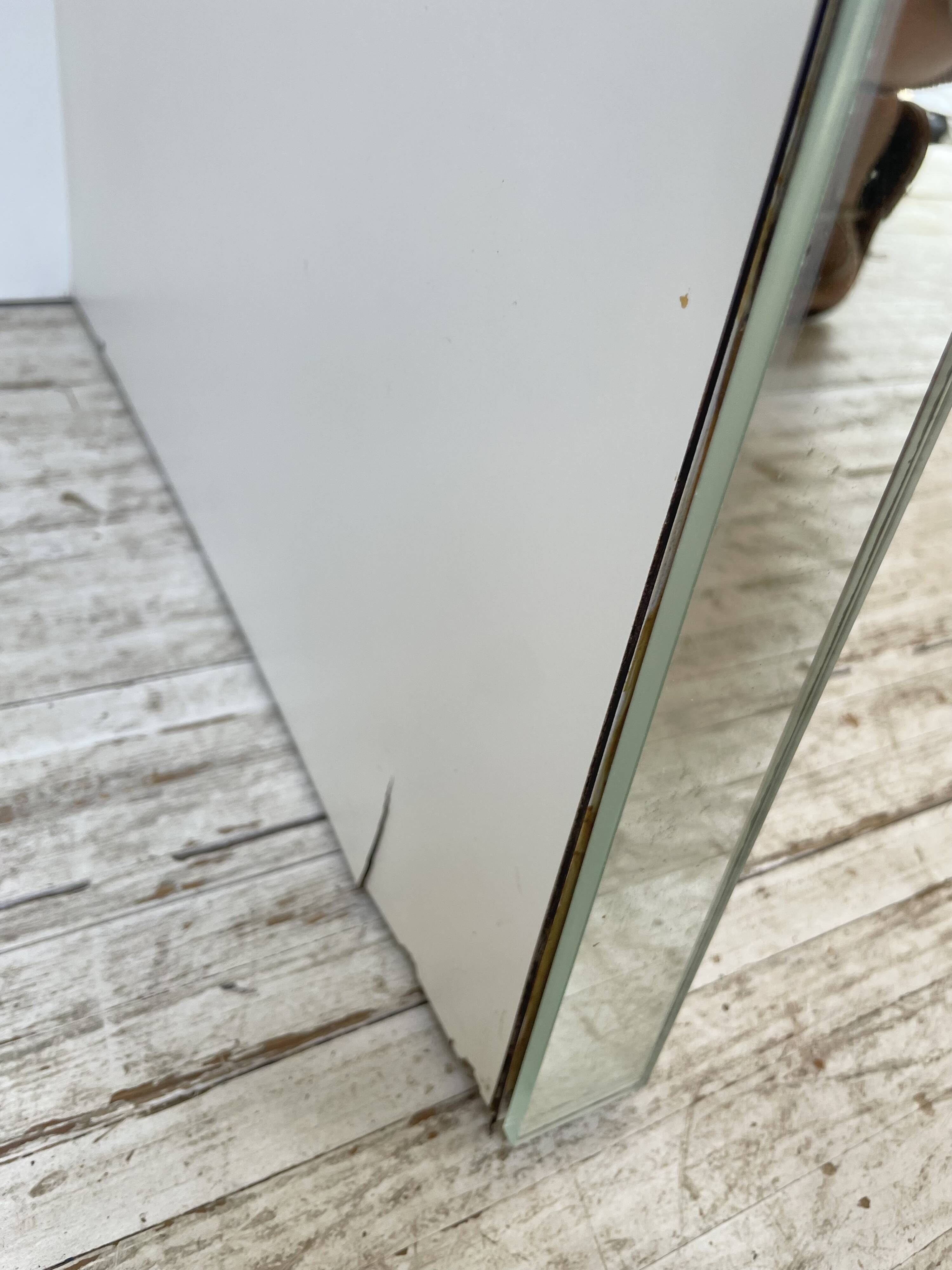 80s lacquered desk and mirror