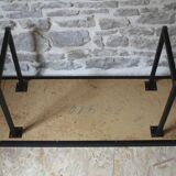 Ceramic and metal coffee table 60s