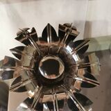 Nickel silver palm lamp