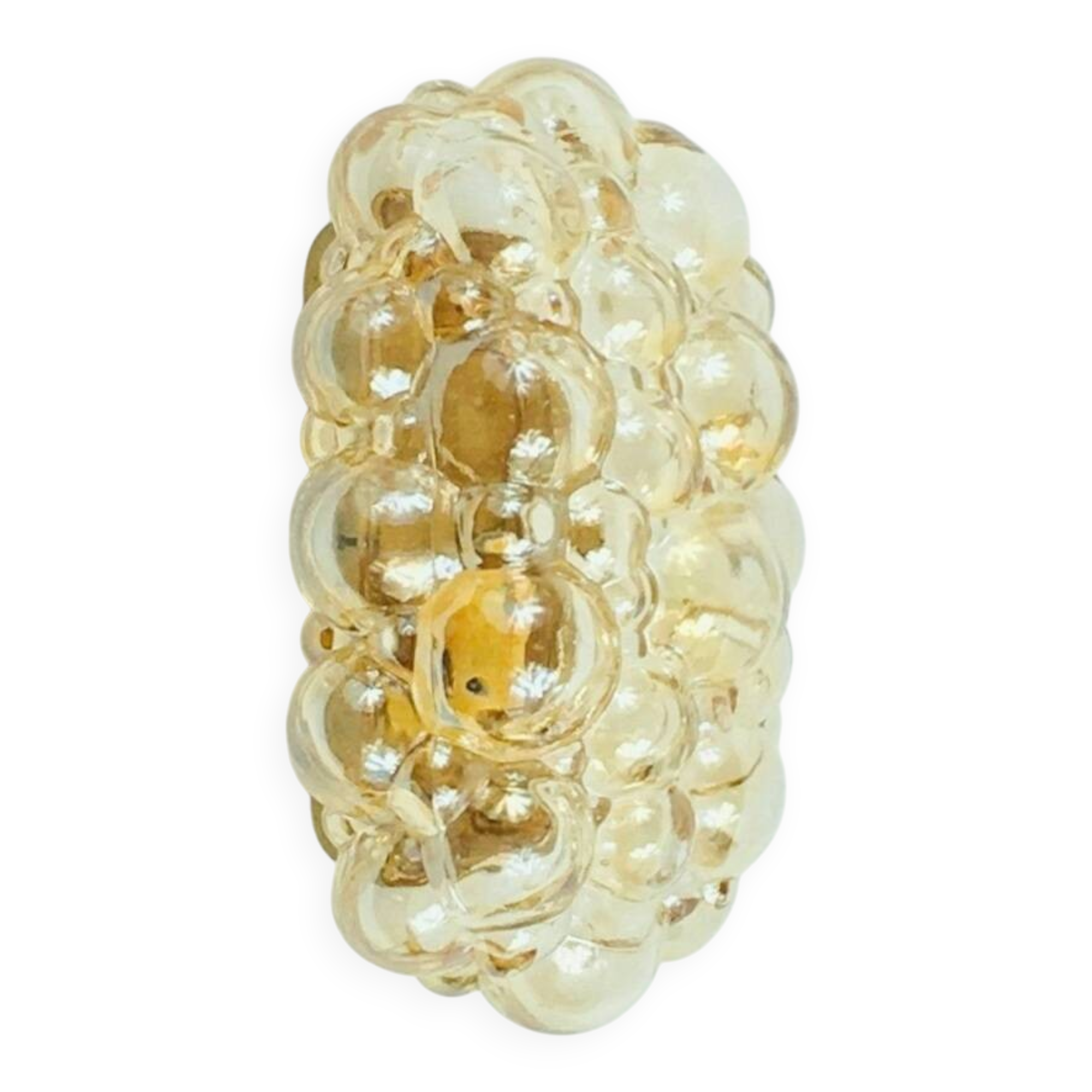 Mid Century Bubble Glass Wall Lamp By Helena Tynell For Limburg, 1960s