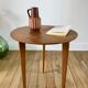 Table d'appoint tripode en placage de bois années 50-60