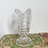Vase allemand en cristal et forme de cœur