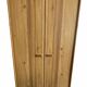 Set of 2 vintage solid wood cabinets + designer display cabinet