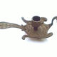 Swan brass candle holder