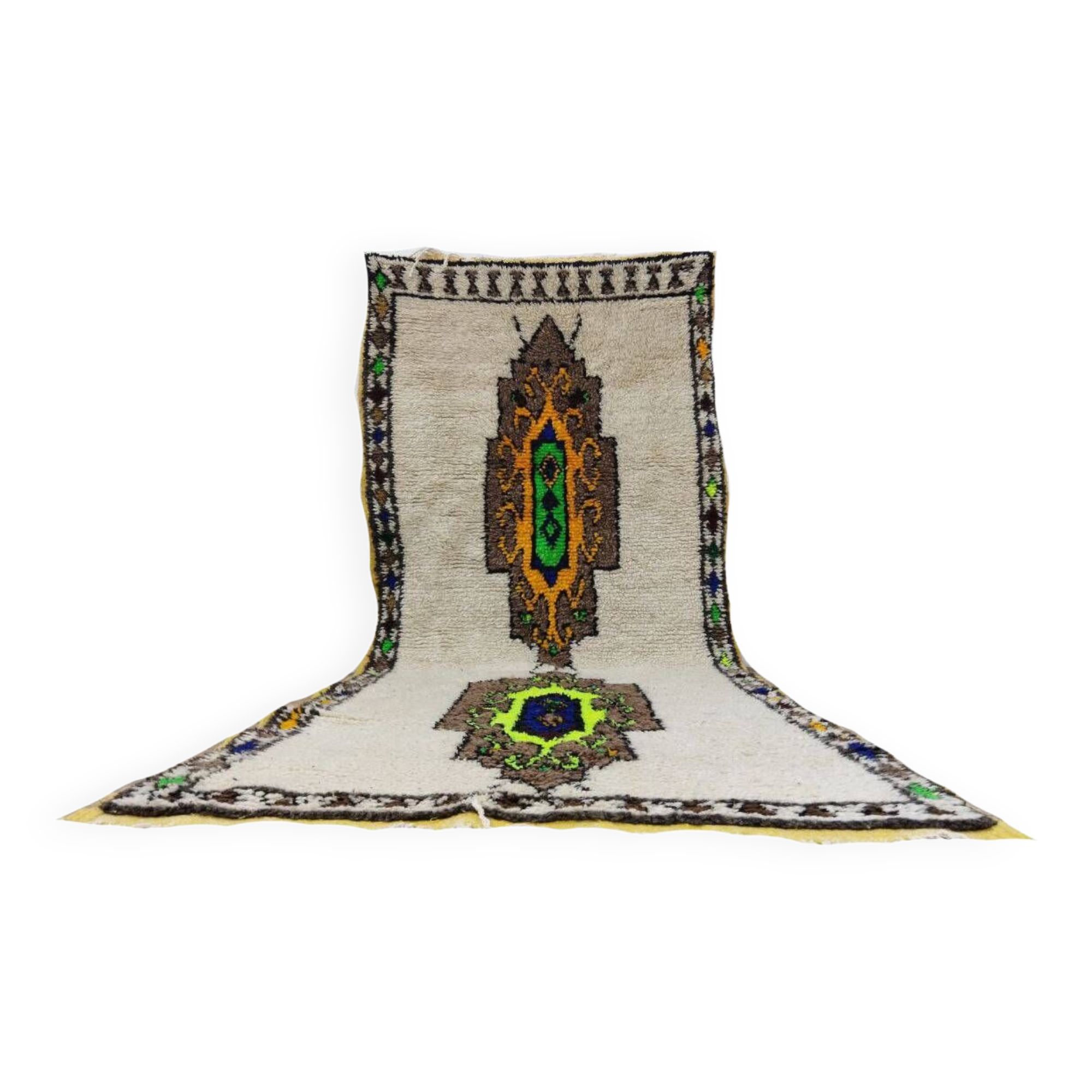 Handcrafted Moroccan Berber Rug 217 X 88