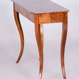 Restored Small Biedermeier Side Table, Walnut, Spruce, Maple, Austria, 1820s