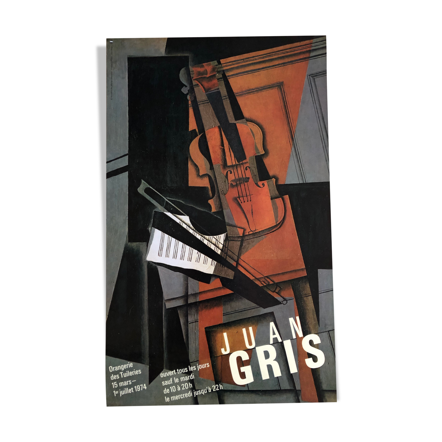 Original poster Juan Gris - 1974