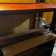 Table basse acajou et cuir  XIX eme