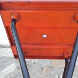 Set of 7 chairs and 1 table Tolix