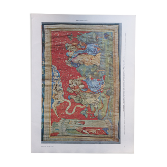 Original lithograph on tapestries