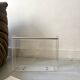 Plexiglas and brass magazine rack - David Lange for Roche Bobois, design 1970