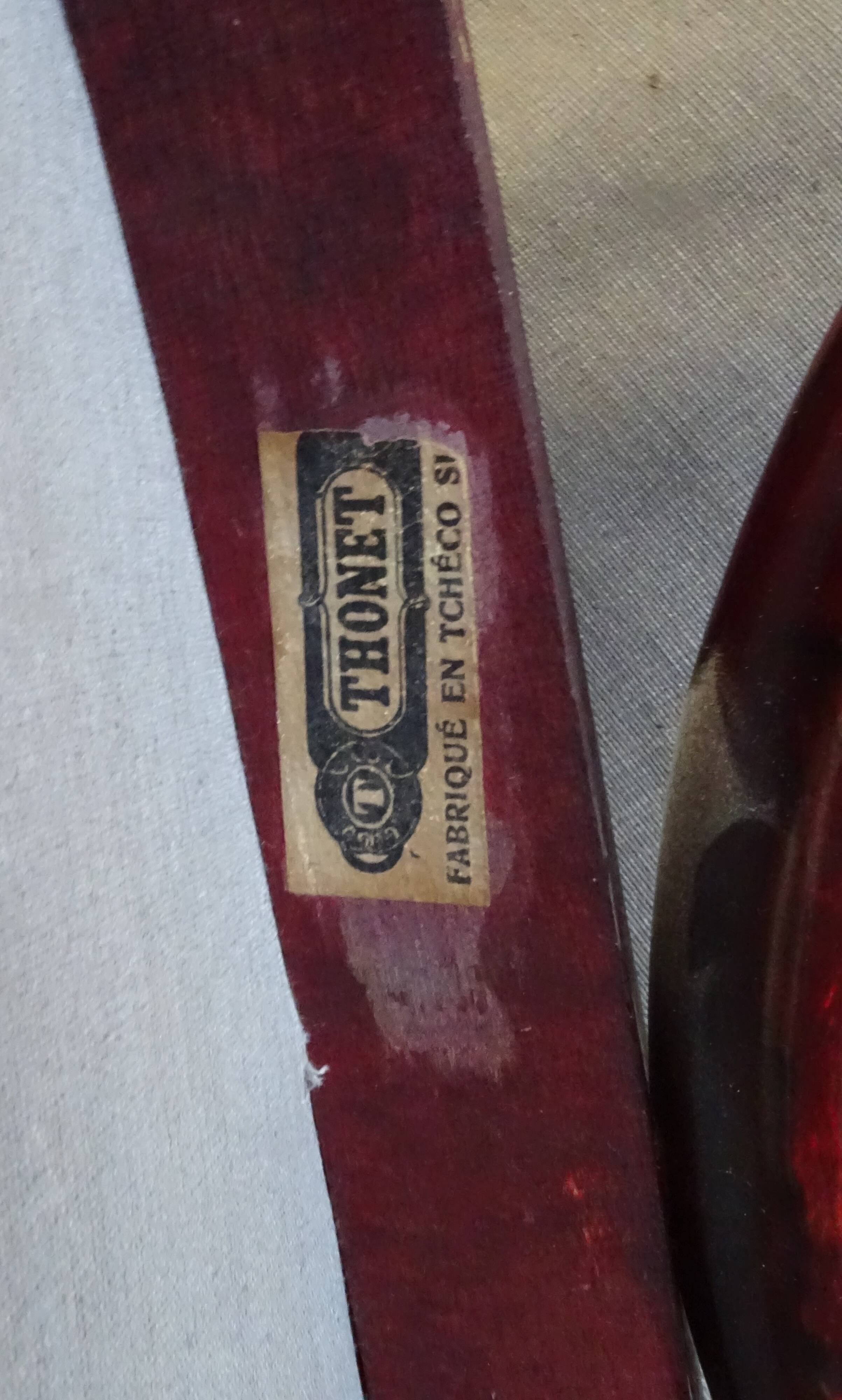 Set of 4 Art Deco chairs by Thonet, No. A78, circa 1930