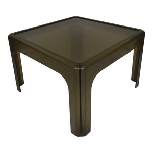 Table basse plexiglas - marron