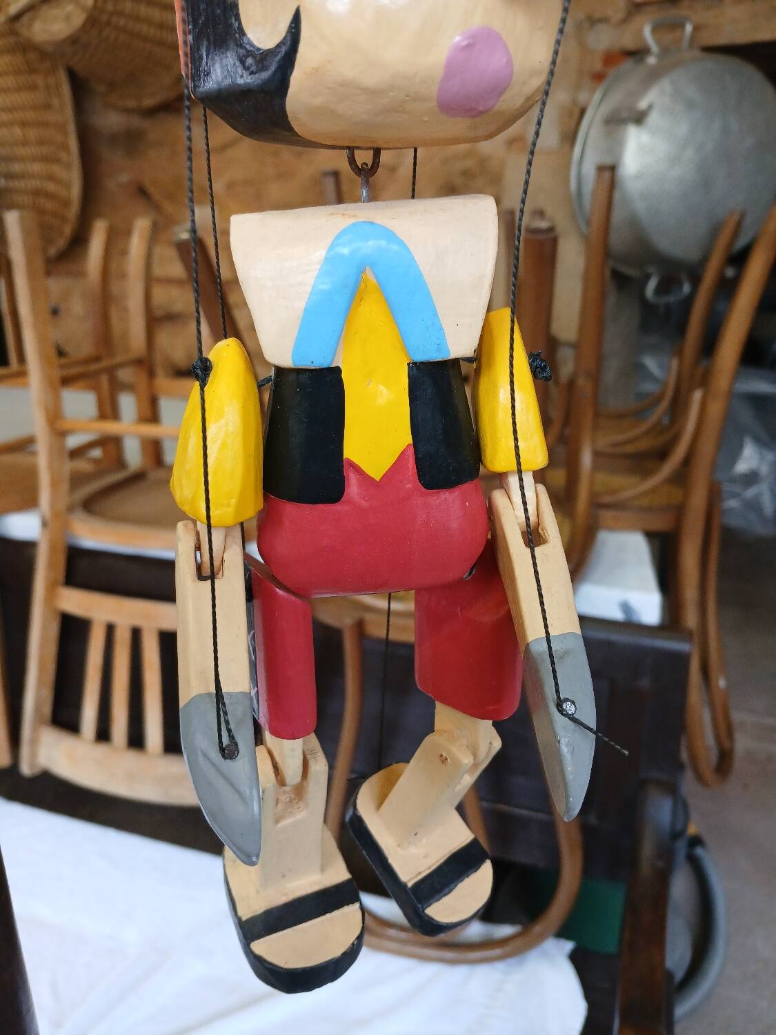 Marionnette en bois Pinocchio