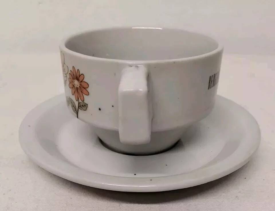 Vintage Bergère De France Espresso Cup and Saucer Set