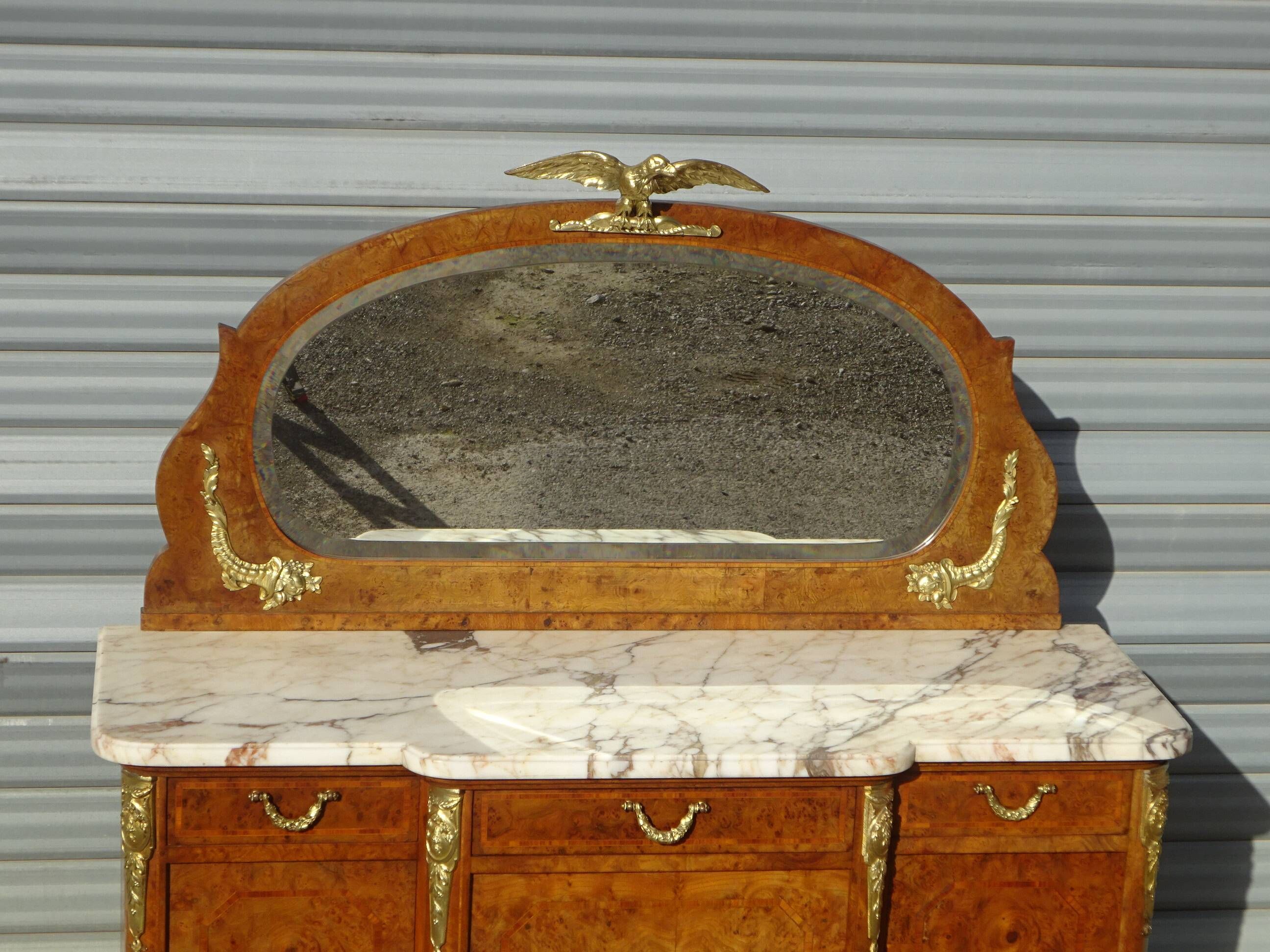 Elegant rosewood marquetry sideboard