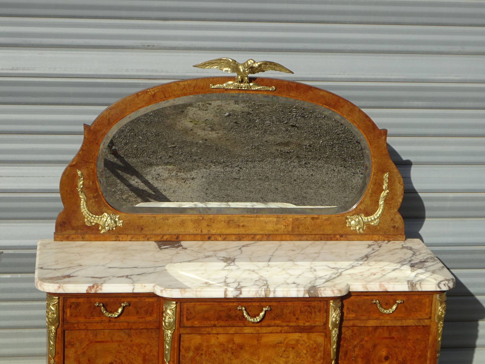 Elegant rosewood marquetry sideboard