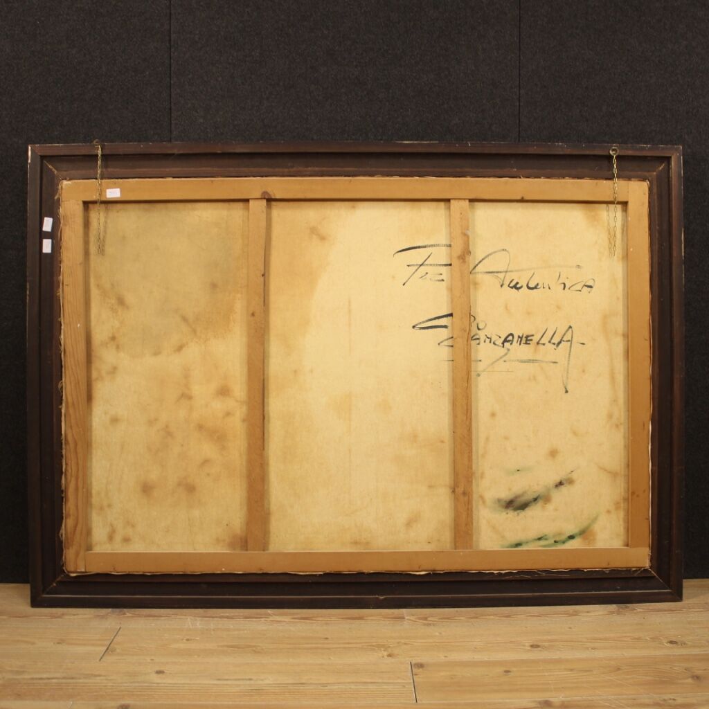 Signed Italian landscape painting from the 20th century