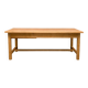 Large farmhouse table in solid wood – sturdy and welcoming
