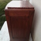 Art deco bedside table top marble door to right H 68 cm