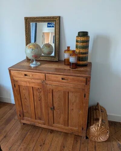 Parisian Buffet in Solid Pine - Chic Country Style - 100cm