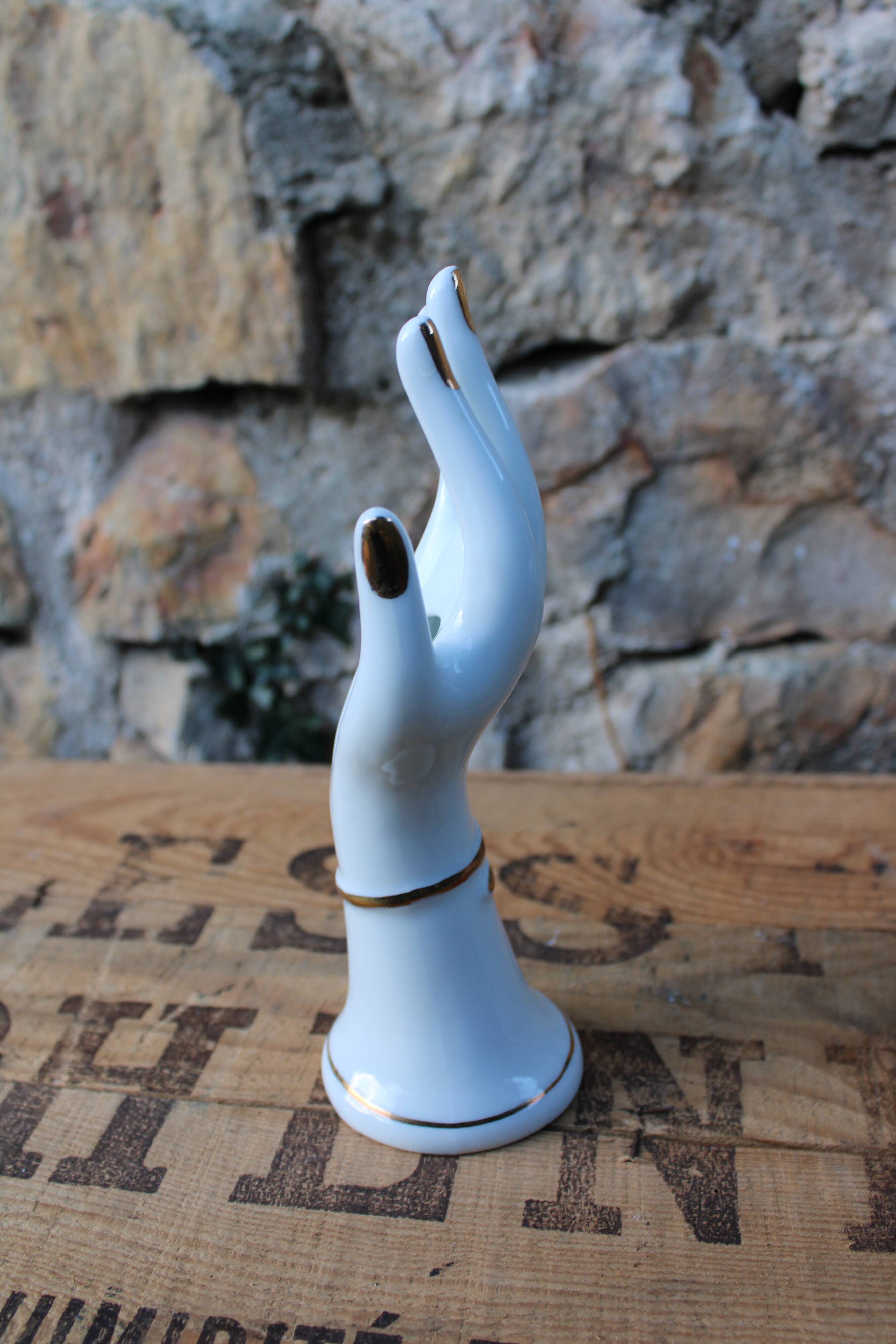 Limoges hand porcelain soliflore vase