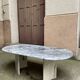 Table basse ovale en marbre