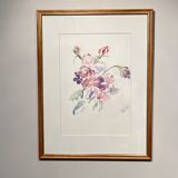 Still life, flower throw, signed and dated 92