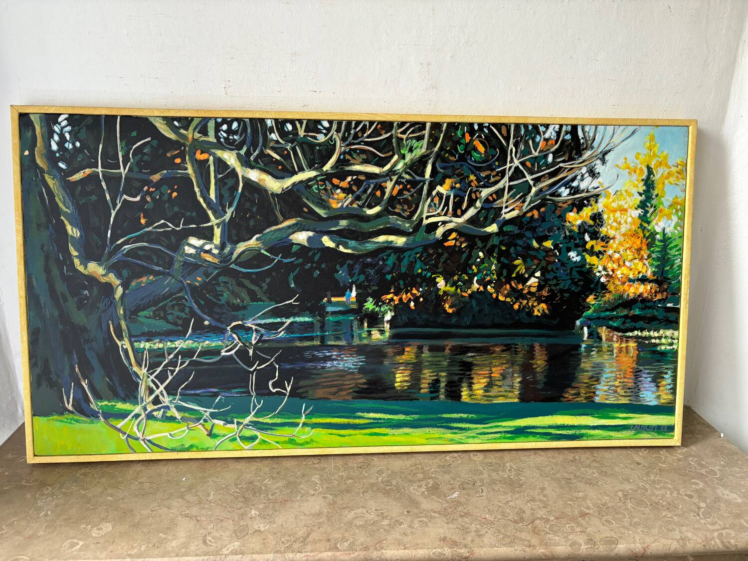 Signed landscape from 1988