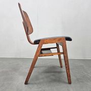 Rare mid-century dining chair in the style of Eames, up to 8 available, 1960s