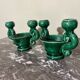 Pair of ceramic candlesticks