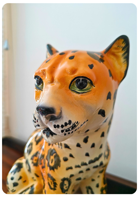 Léopard en céramique – Italie Années 70