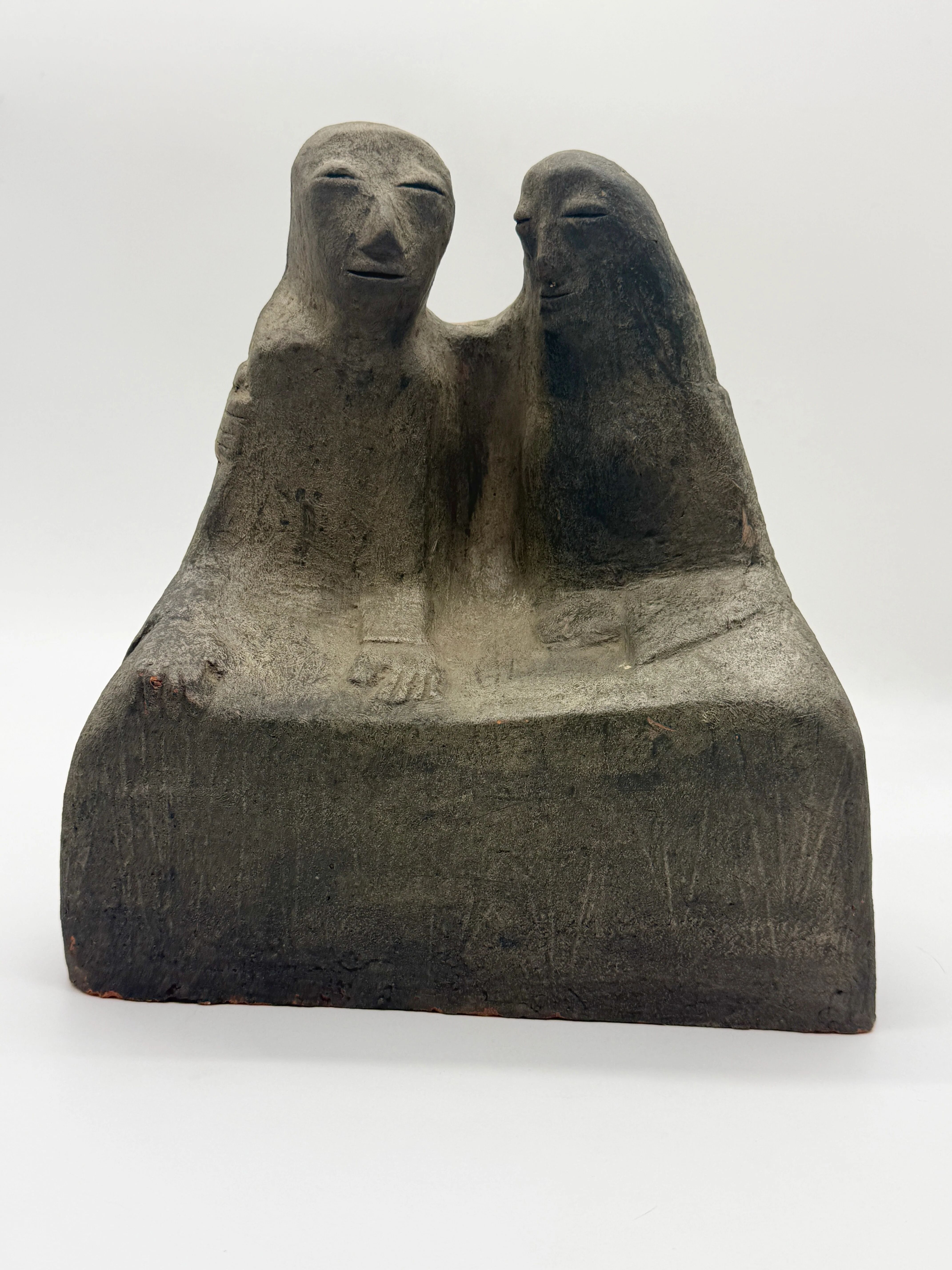Sculpture en céramique "Coppia" Clizia (Mario Giani), Italie, 1970s