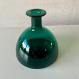 Blown glass vase signed holmegaard 1961