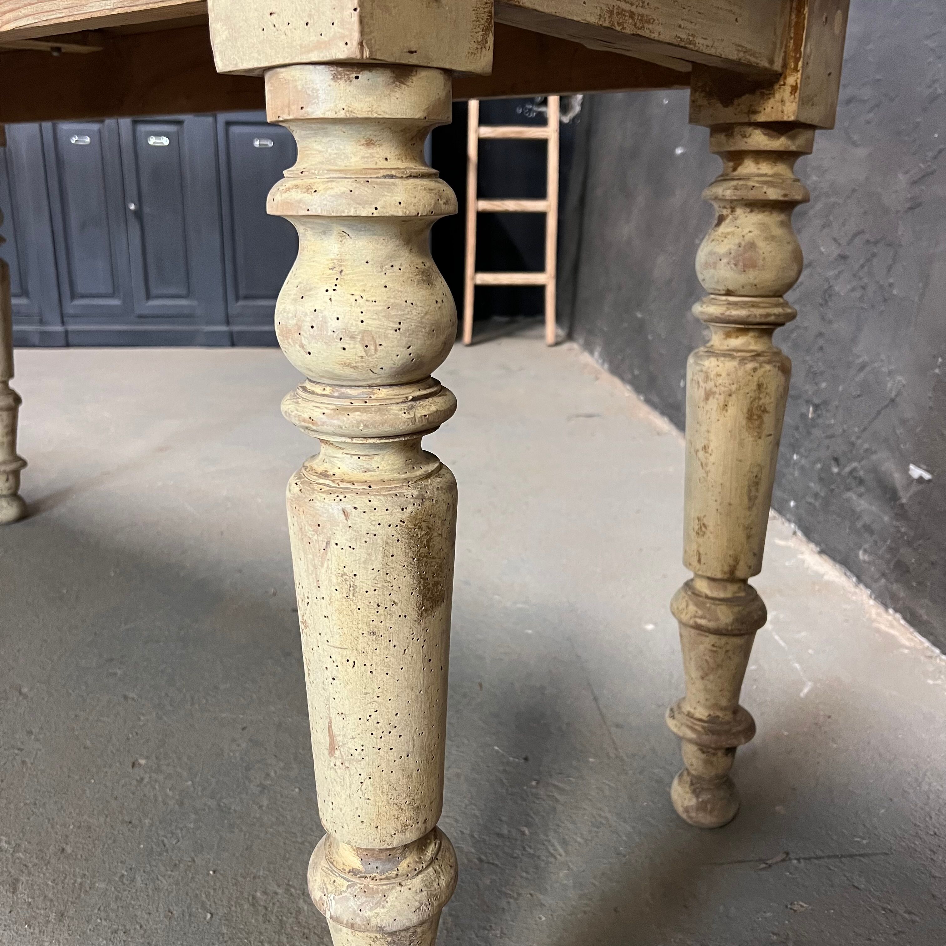 Patinated nineteenth clothier table