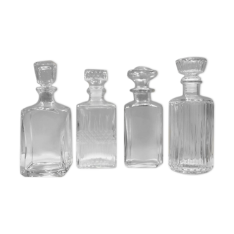 4 vintage decanters