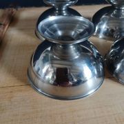 4 stainless steel ice cream cups