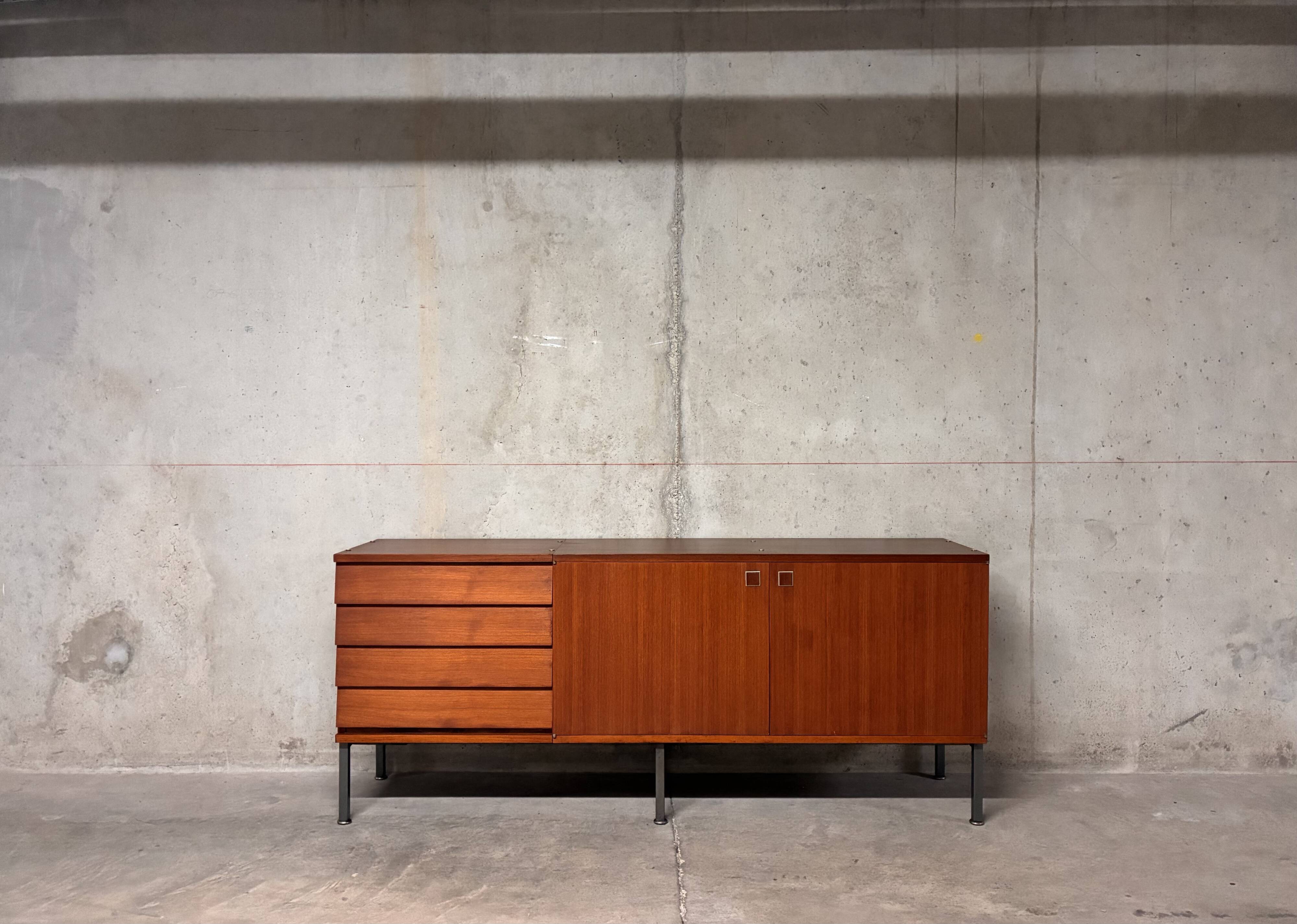 Buffet enfilade XL teck Paolozzi Monopoly vintage années 60
