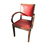 Fauteuil cuir rouge