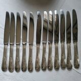 12 soh silver plated table knives