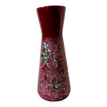 Large vase Fat Lava Strehla DDR 1960 vintage