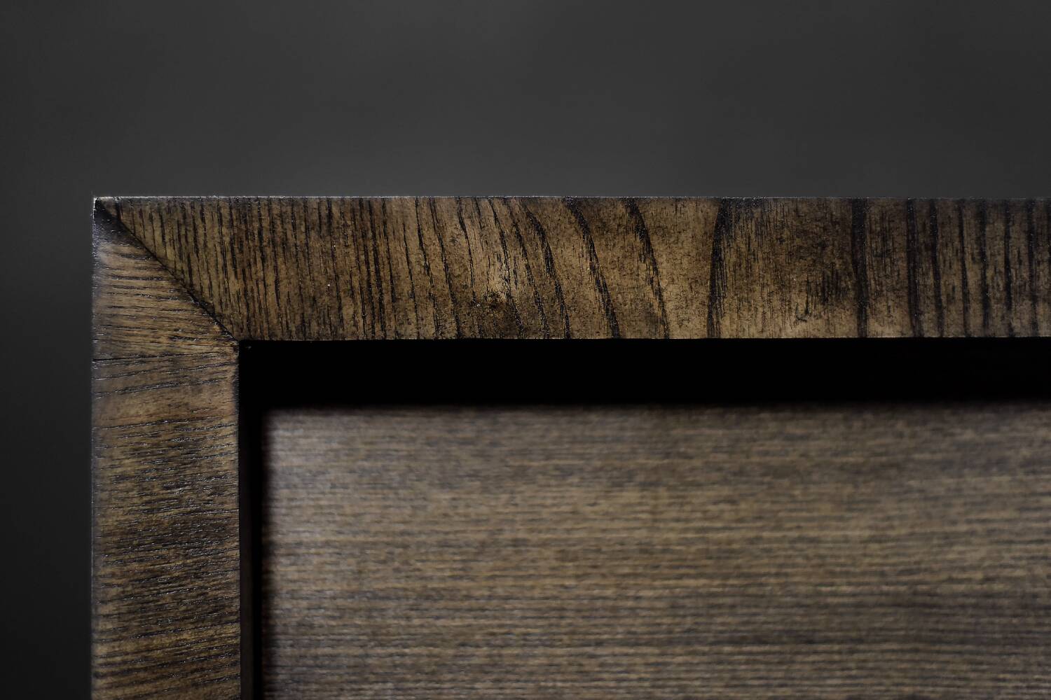 Scandinavian buffet in ash with matte metal handles, Mid-Century Modern style, 1960s.