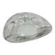 Triangular glass ashtray